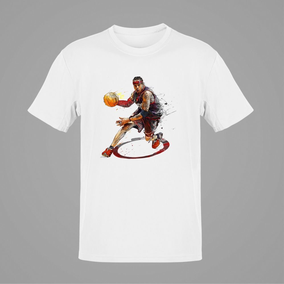 NBA Allen Iverson Beyaz T-Shirt