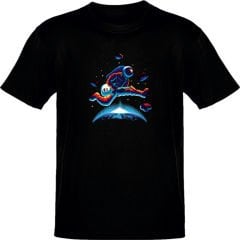 Astro Guitar Siyah T-Shirt