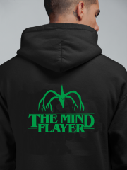 Stranger Things The Mind Flayer Oversize Hoodie XL - Arkaya  Baskı - Siyah