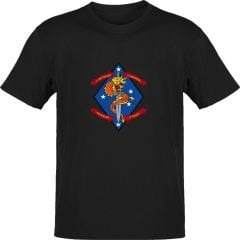 US Army 4th Marines Siyah T-Shirt