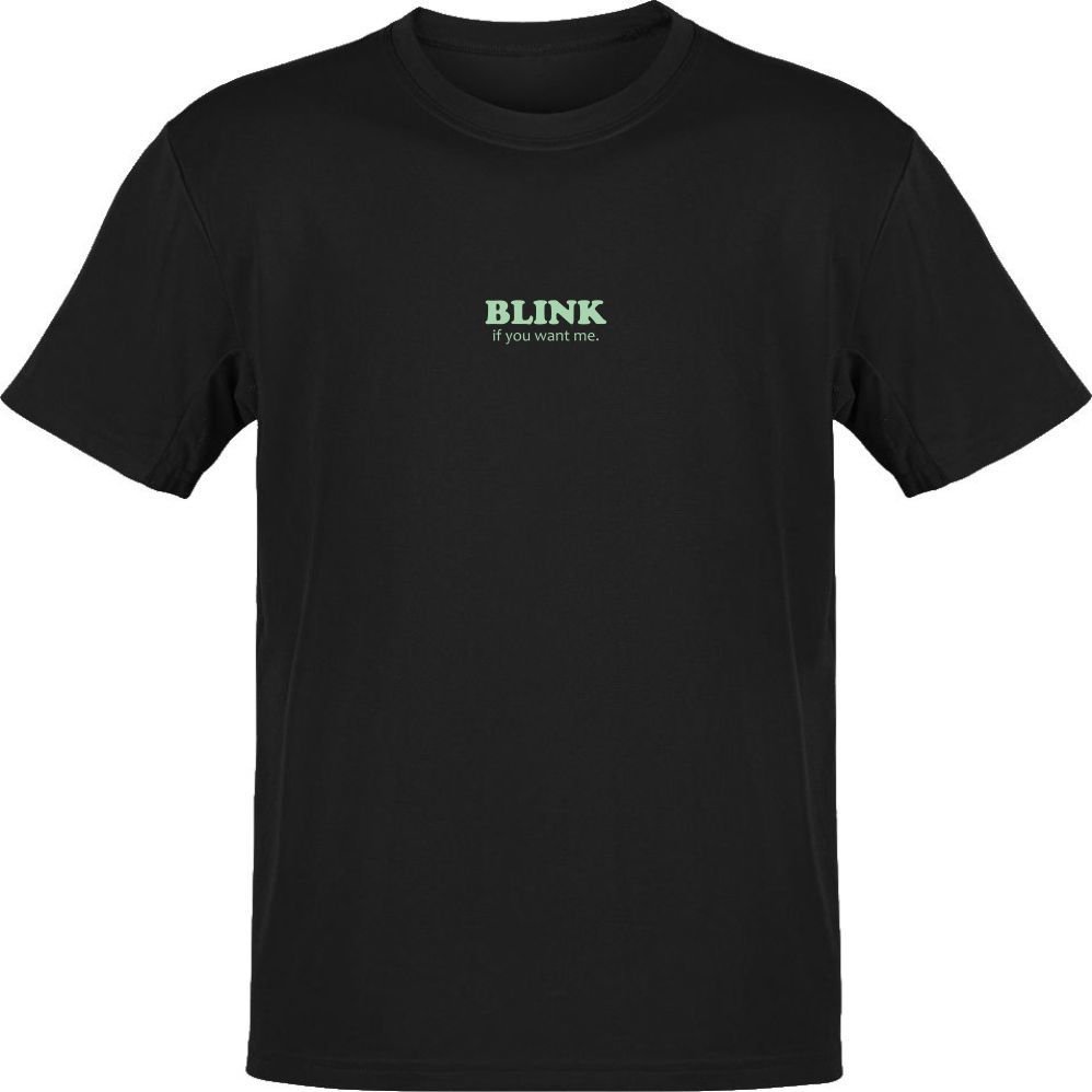 Blink Siyah T-Shirt XXXL - Nane Yeşili