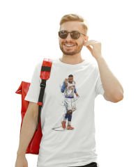 NBA Carlmelo Anthony Beyaz T-Shirt