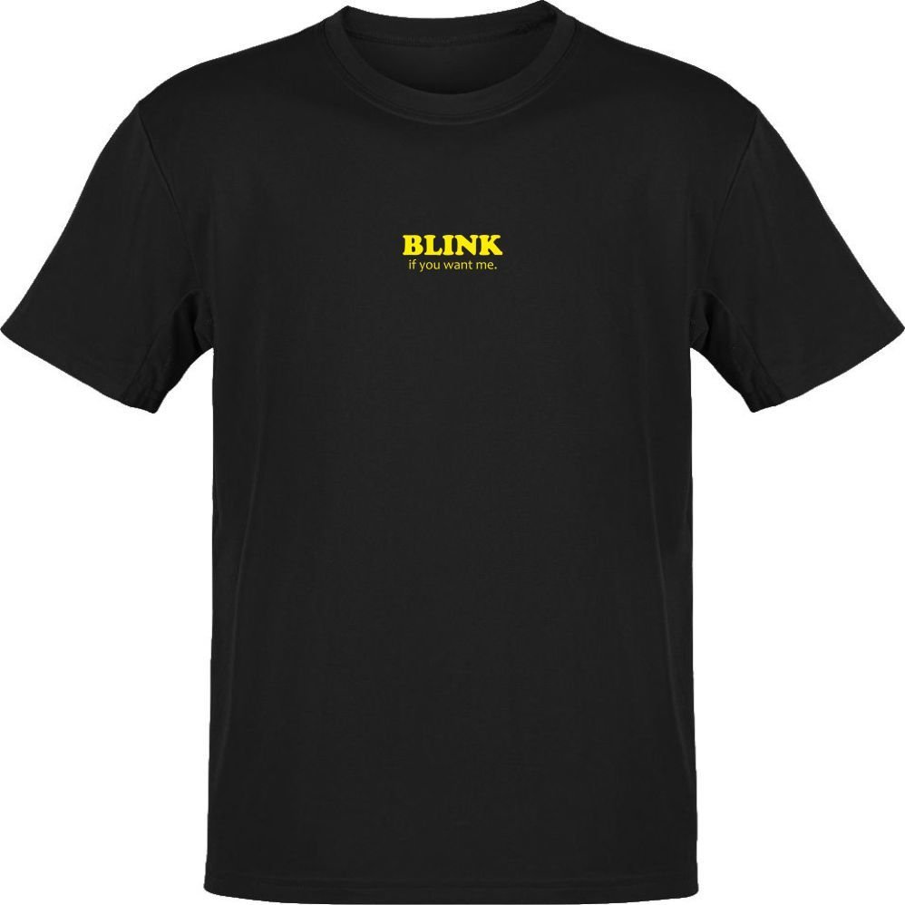 Blink Siyah T-Shirt XS - Sarı