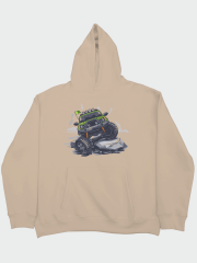Kayalıklarda Off Road Oversize Hoodie