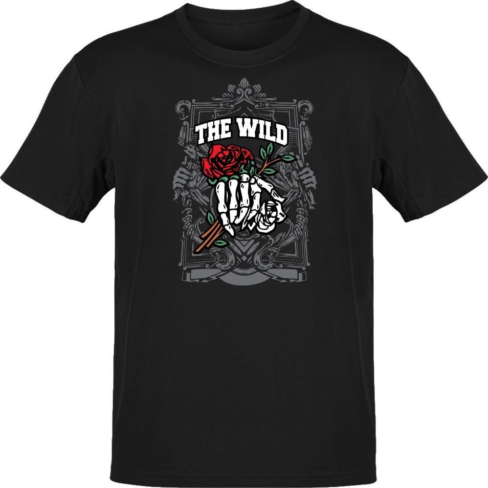 Wild Rose Siyah T-Shirt