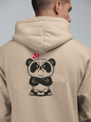 Kızgın Panda Oversize Hoodie L - Arkaya  Baskı