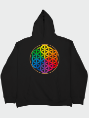 Yaşam Çiçeği Oversize Hoodie
