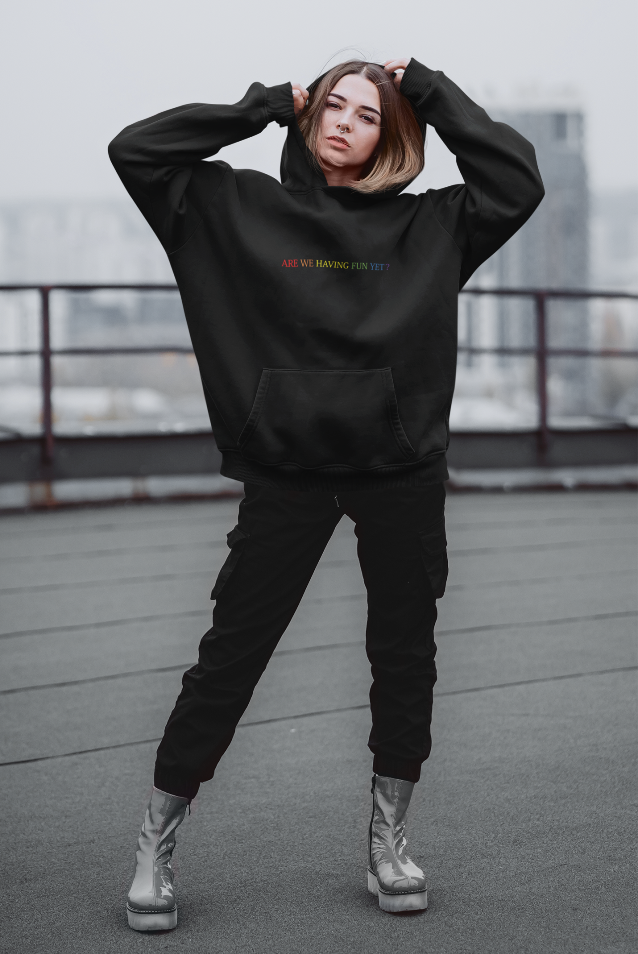 Are We Having Fun Yet Oversize Hoodie